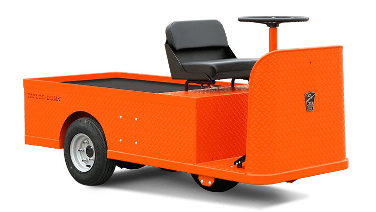 Orange utility vehicle