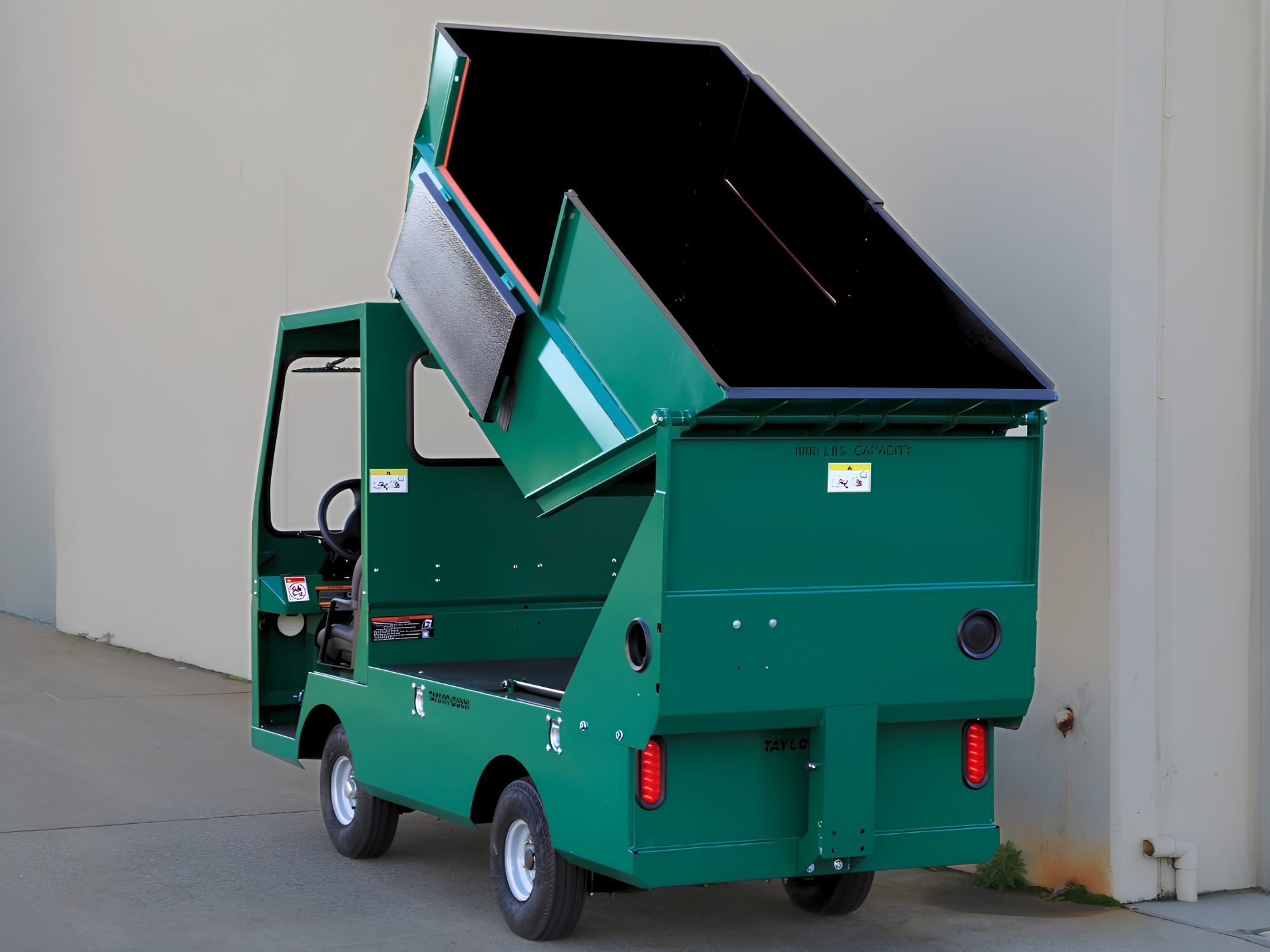 Taylor-Dunn Trash Hopper Factory-Engineered Custom Solutions Paint Color